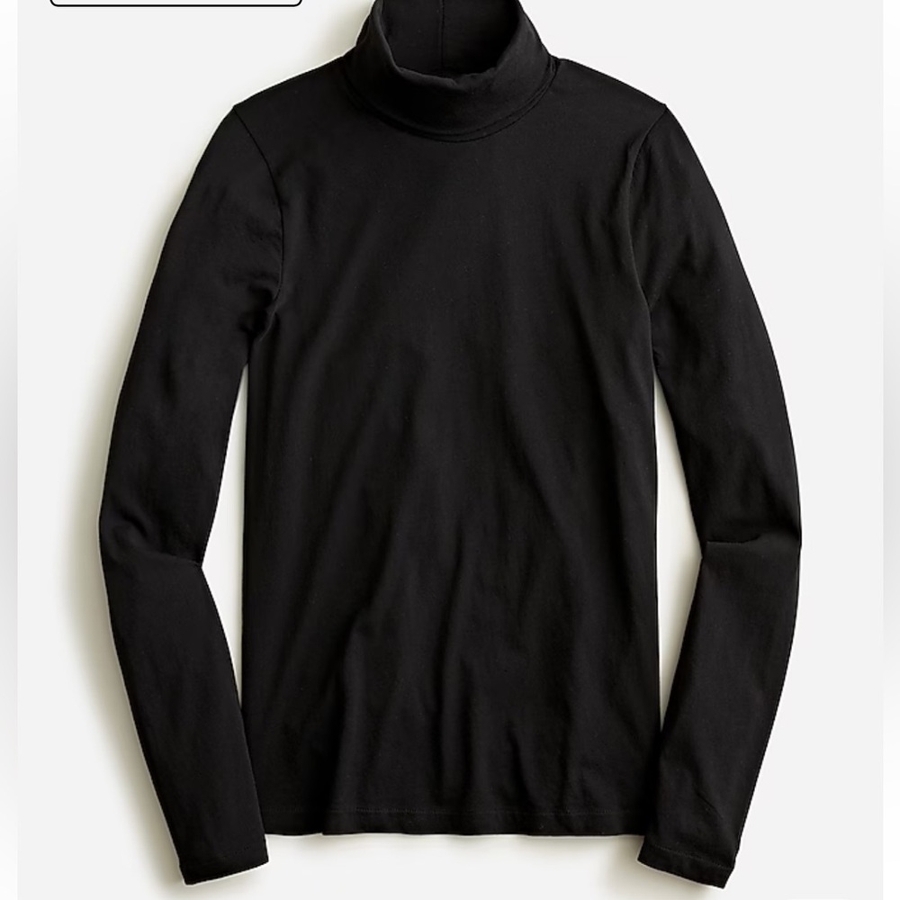 J.Crew Tissue Turtleneck in Black - Size Medium - In Like New Condition